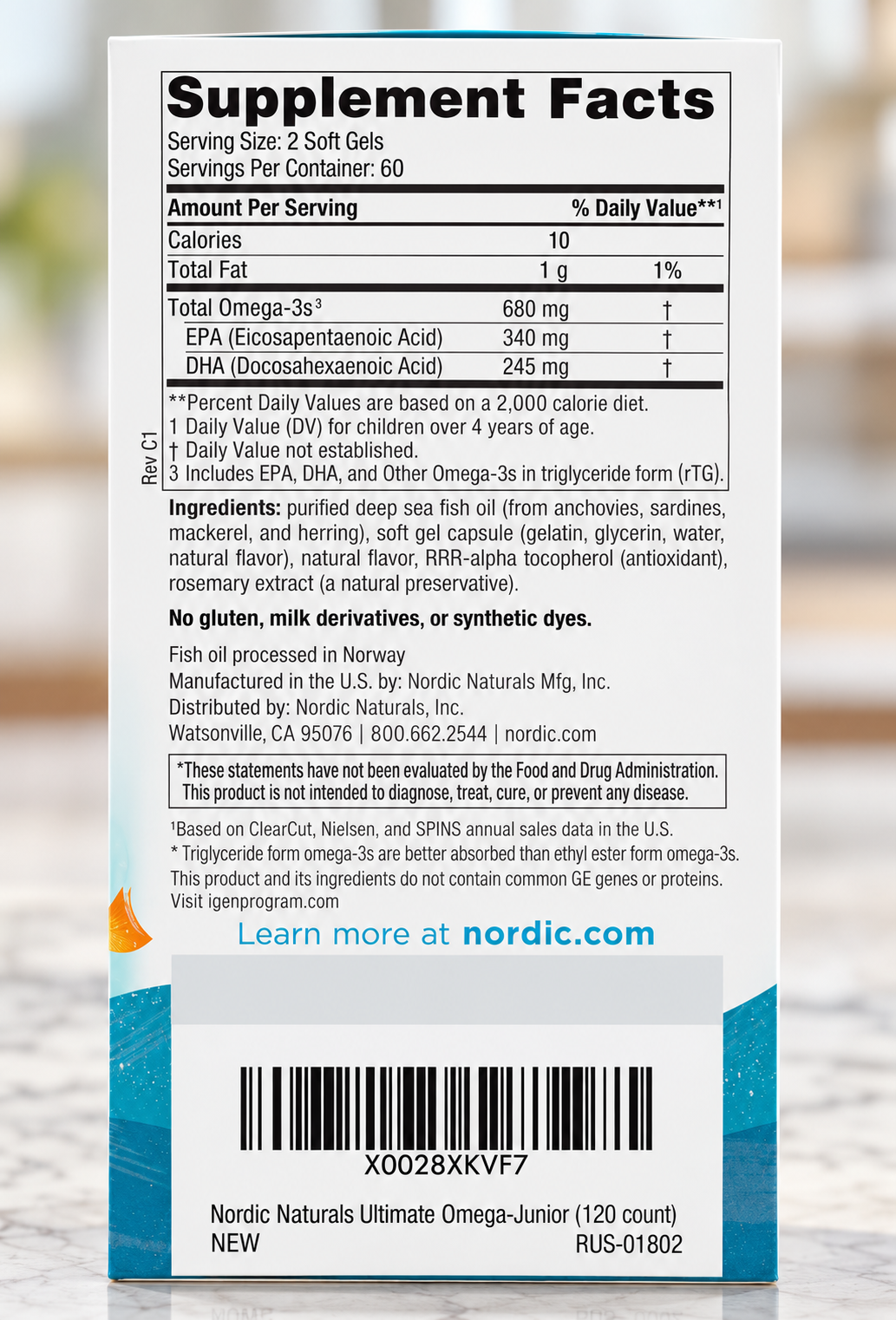 Nordic Naturals Ultimate Omega Jr. for Kids, Strawberry - 120 Mini Soft Gels 3