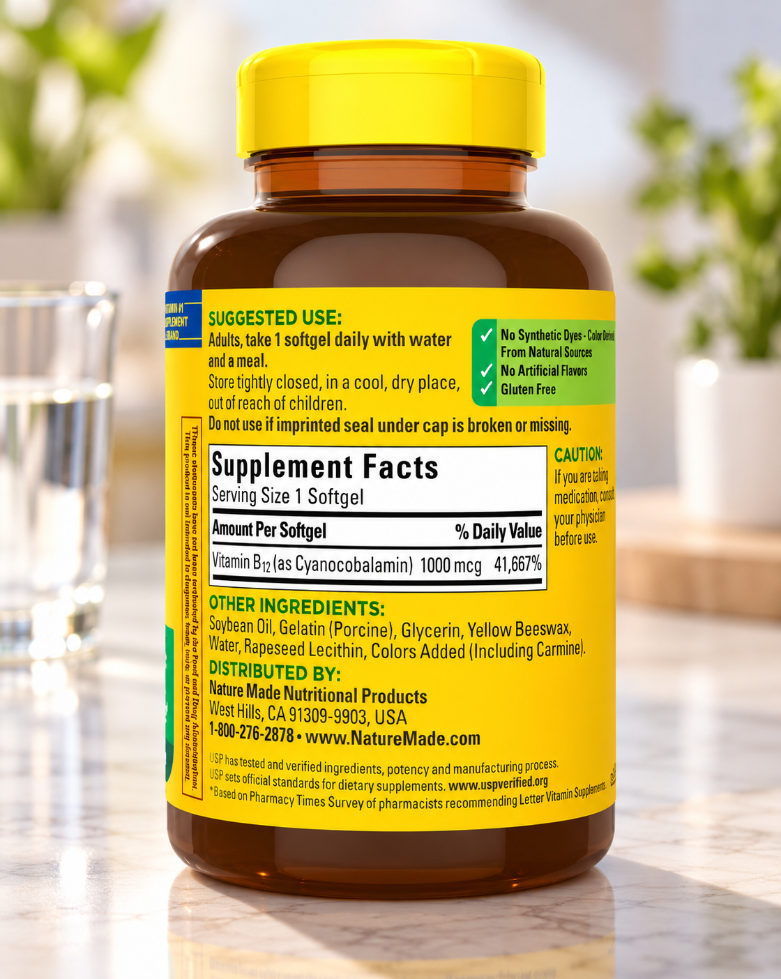 Nature Made Vitamin B12 1000 mcg., 400 Softgels 2