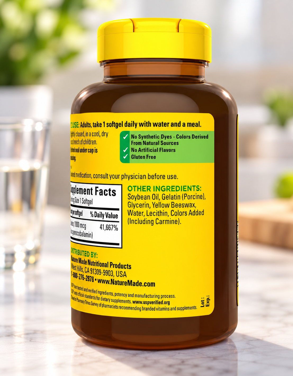 Nature Made Vitamin B12 1000 mcg., 400 Softgels 3