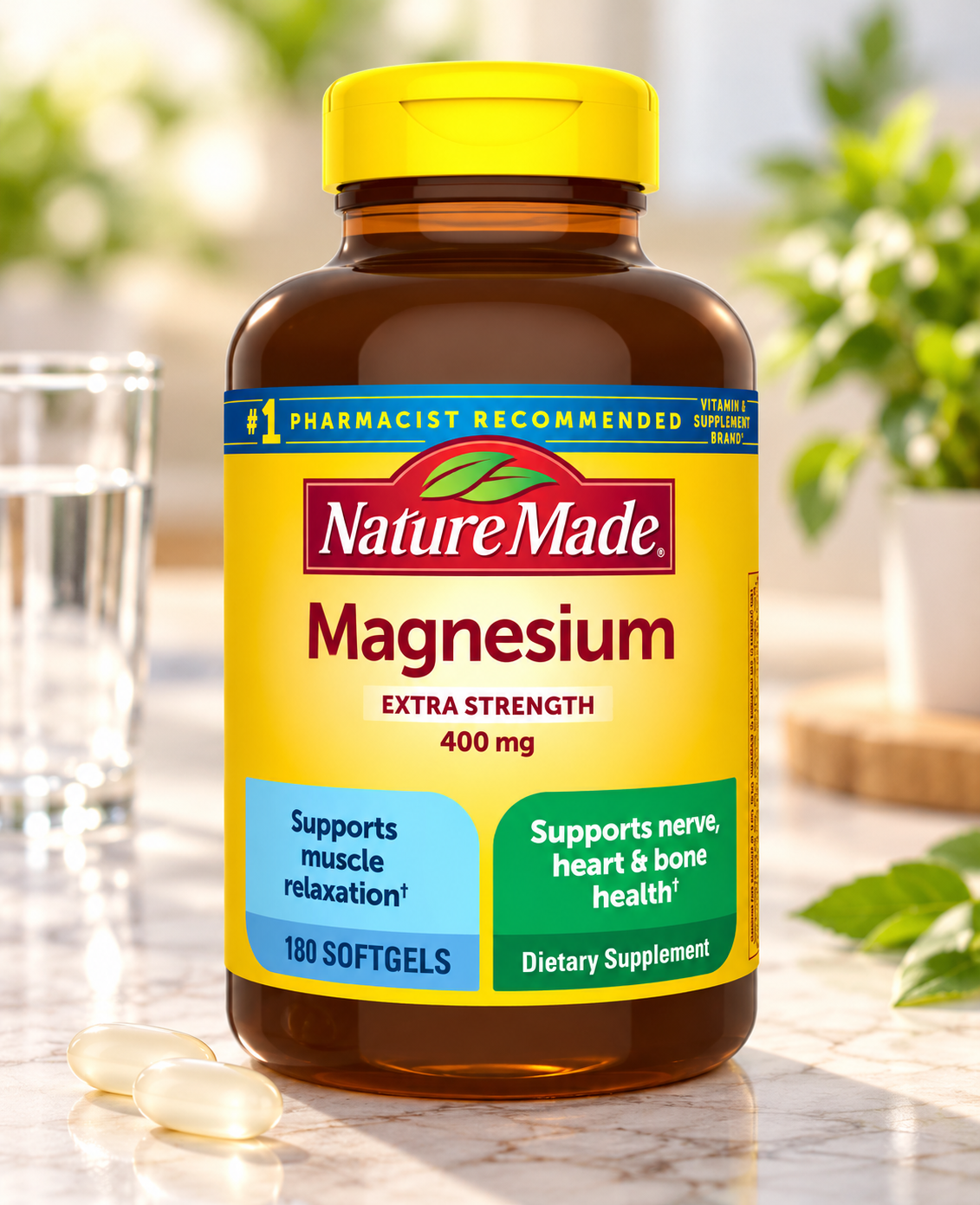 Nature Made Extra Strength Magnesium 400 mg., 180 Softgels