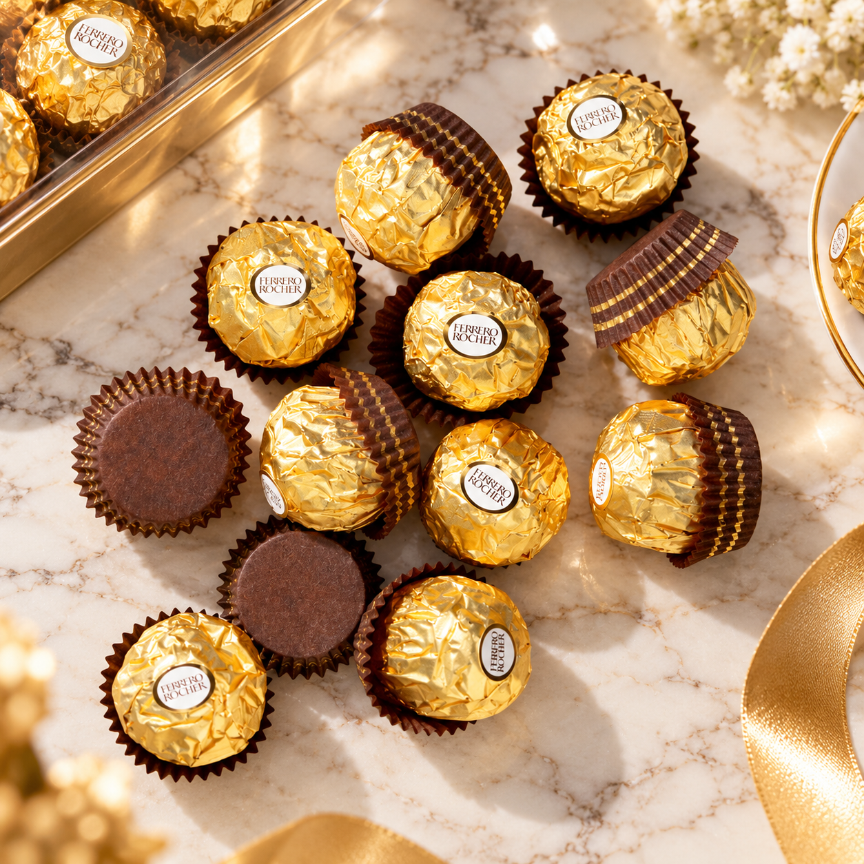 Ferrero Rocher, Milk Chocolate Hazelnut Candy, 21.2 oz, 48 Count 3